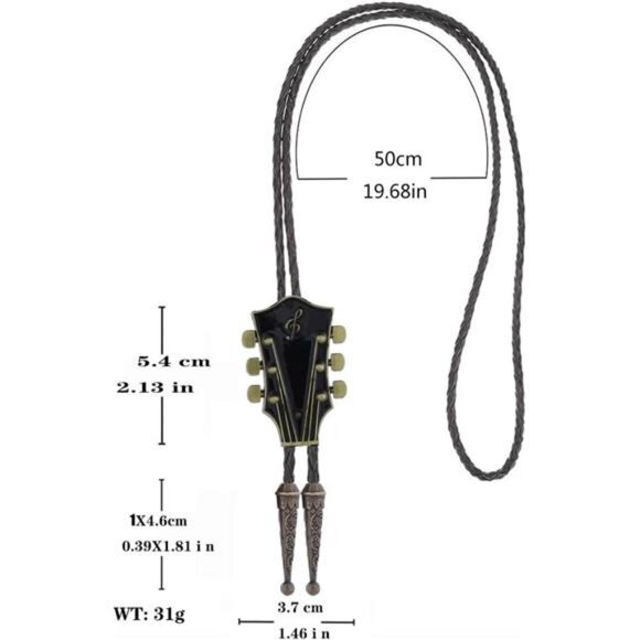 Bolo Tie Western Cowboy for Men 01 - Picture 5 of 5